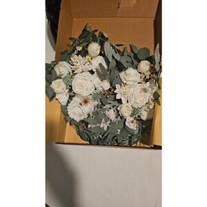 Faux Arch Flower Swag Set of 2 for Wedding Welcome Signs Floral Swag Wedding